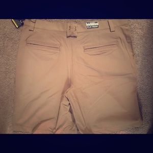 Under Armour Tan Golf Shorts